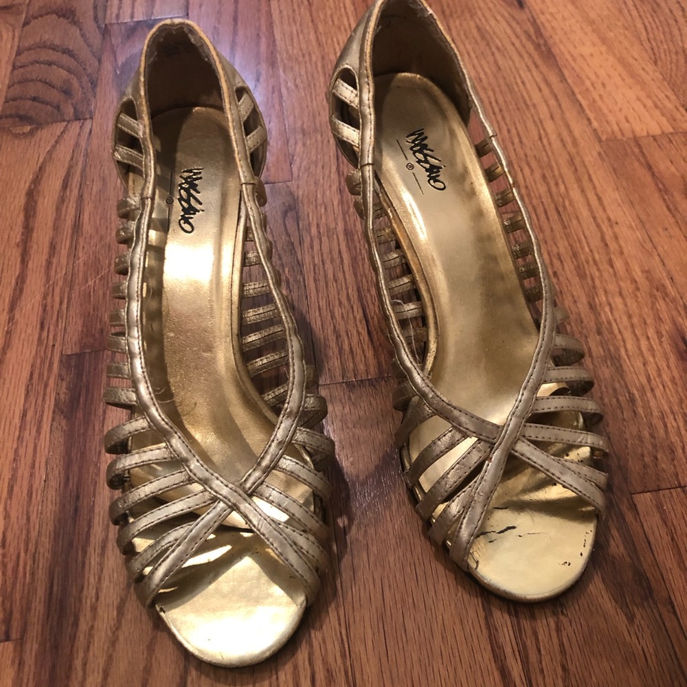 Gold heels